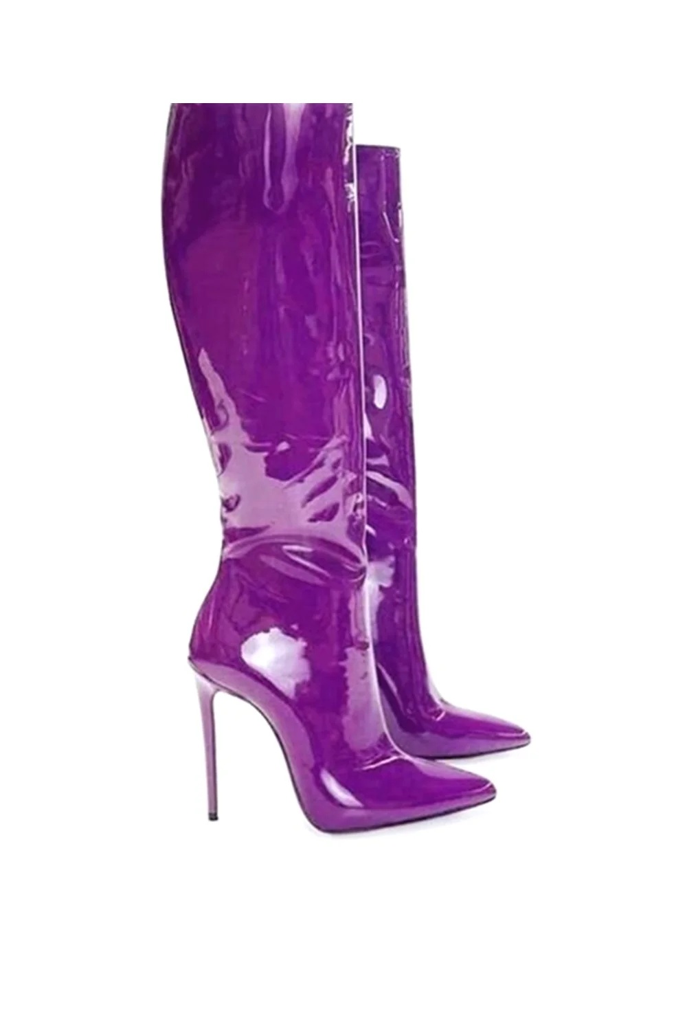  Furtado 2023 Fashion Women's Shoes spring autumn Winter Pointed Toe Stilettos Heels 12cm Knee High Boots high heels 41 42 921-1