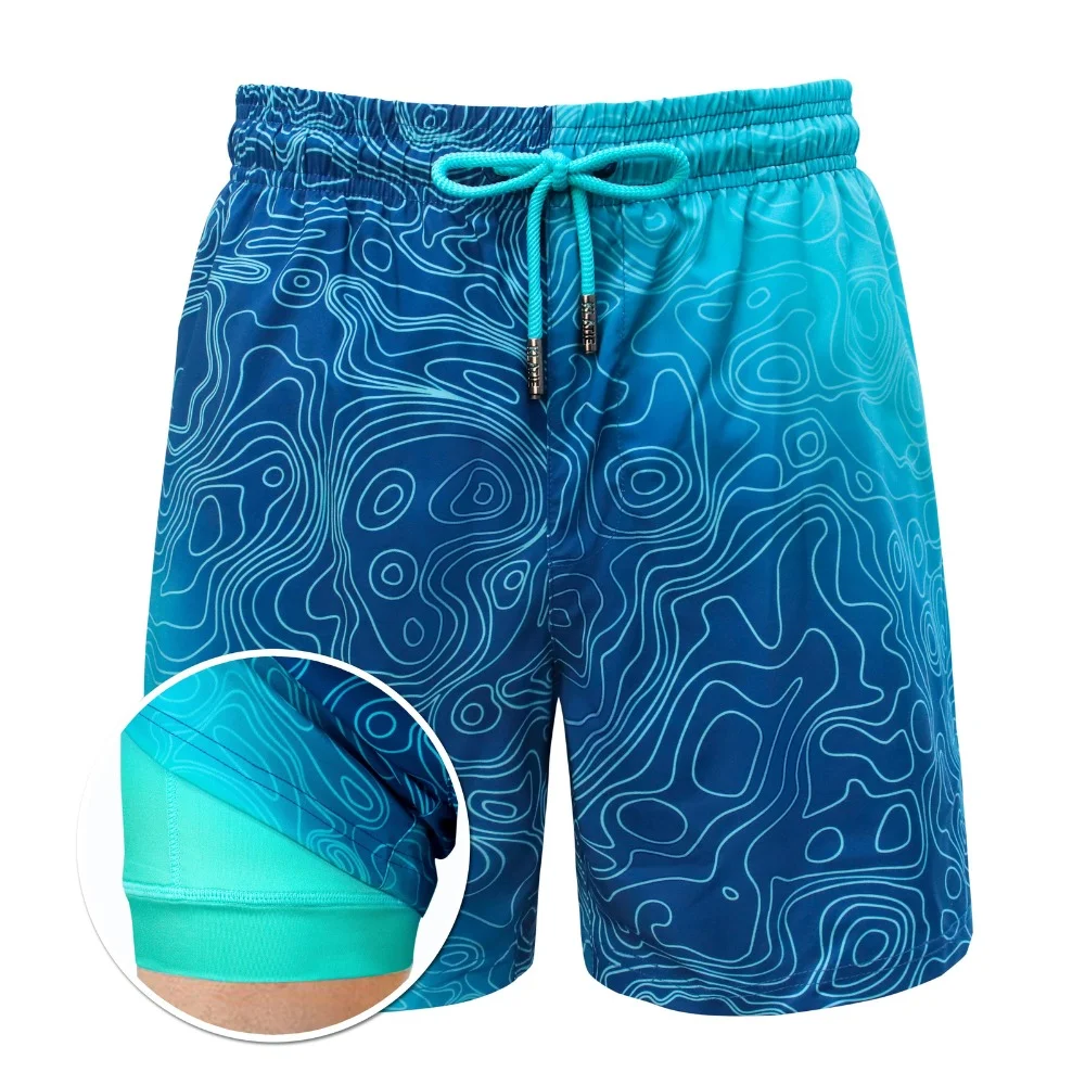 Ocean Depths - Compression Liner Hybrid Shorts