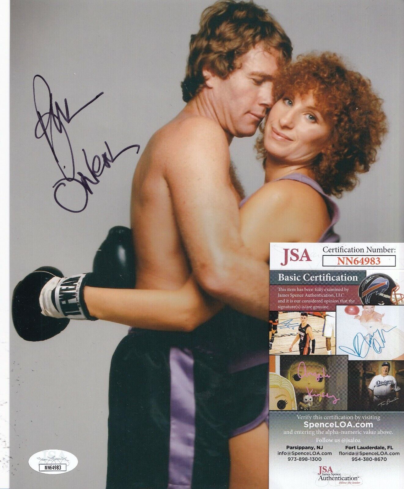 RYAN O'NEAL signed (THE MAIN EVENT) Kid Natural Movie 8X10 Photo Poster painting JSA NN64983