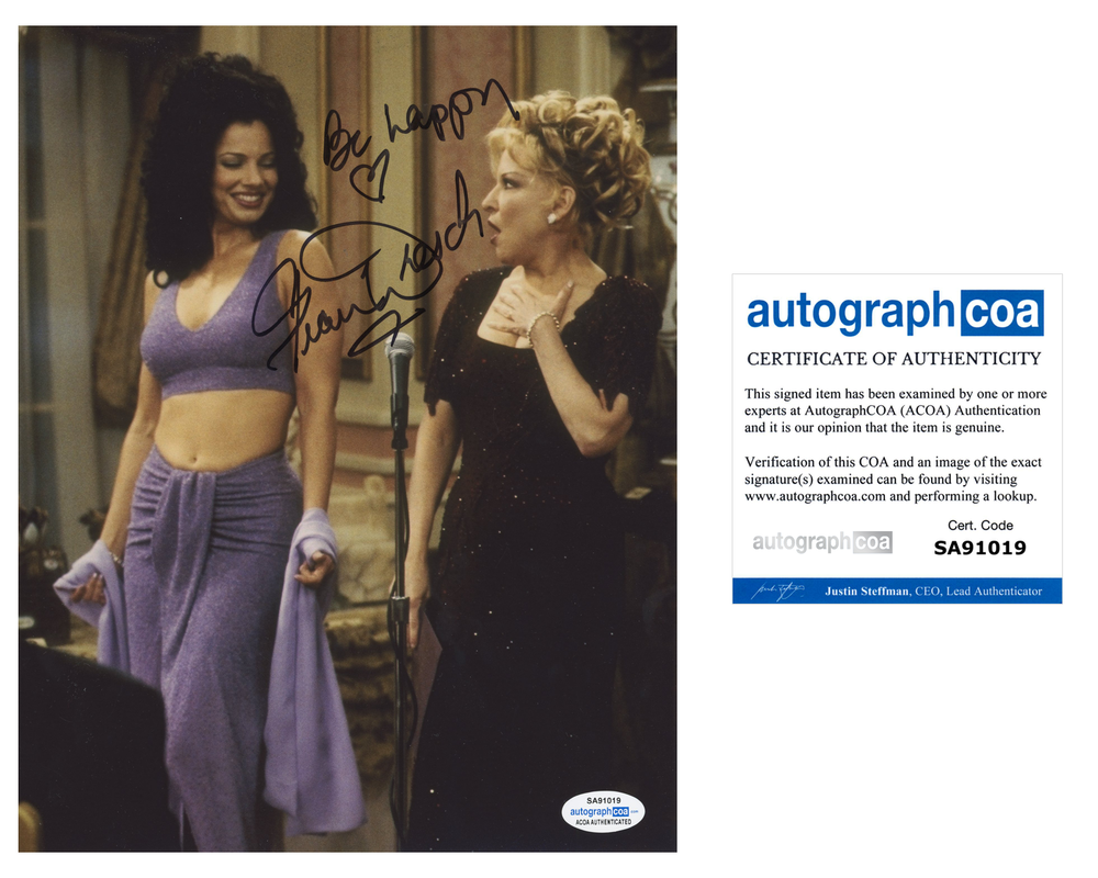 FRAN DRESCHER SIGNED 8X10 Photo Poster painting AUTOGRAPHED THE NANNY  2