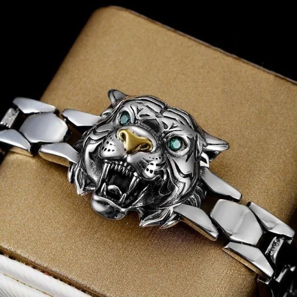 Sterling Silver Chain Bracelet With Lion Head at Rs 83 | Designer Bracelet  in Jaipur | ID: 19538544155