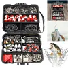 267pcs Fishing Accessories Kit Including Box Hooks Swivels Sinkers Gifts for Men