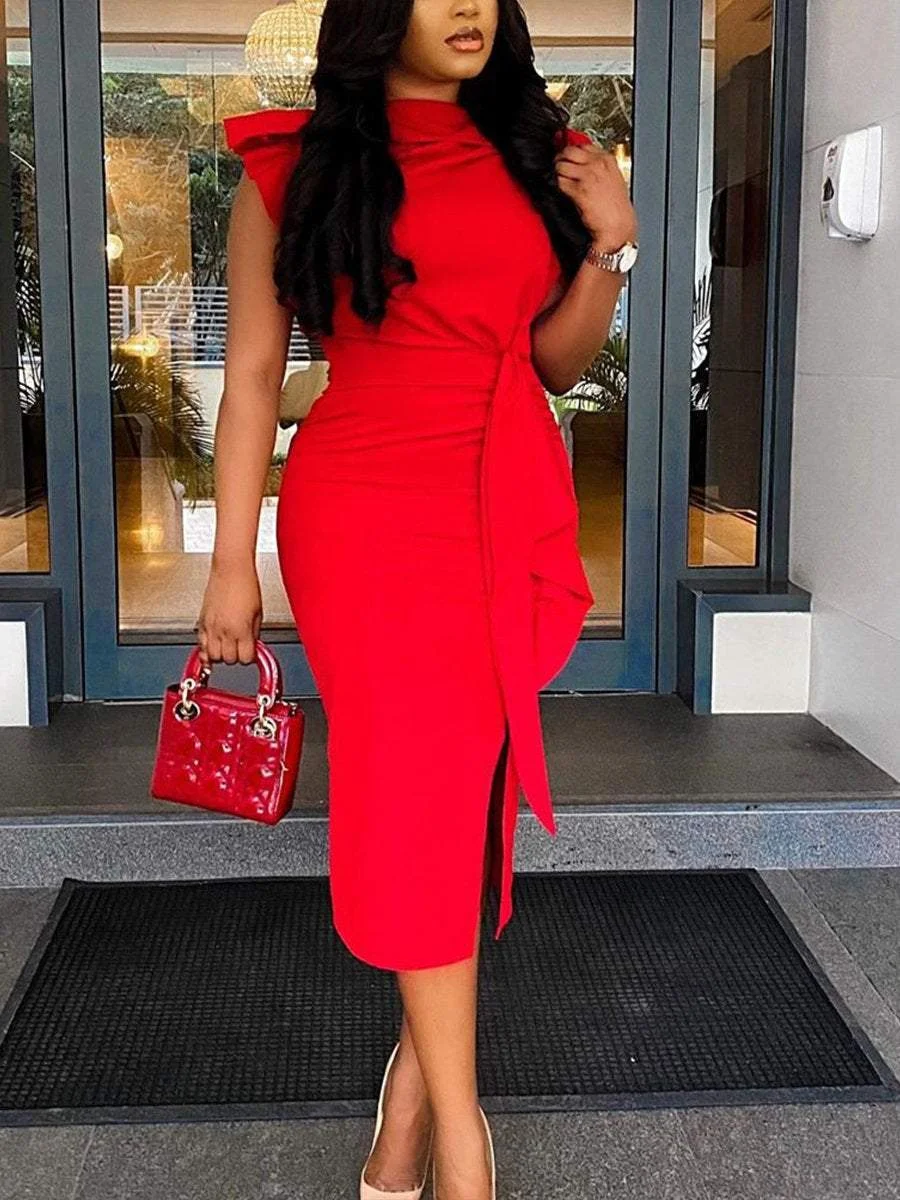 Sexy Tight Irregular Dress