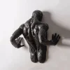 Antique sculpture on wall art bronze statue