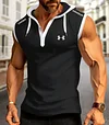 Men's Hooded Muscular Sleeveless Hooded Shirt