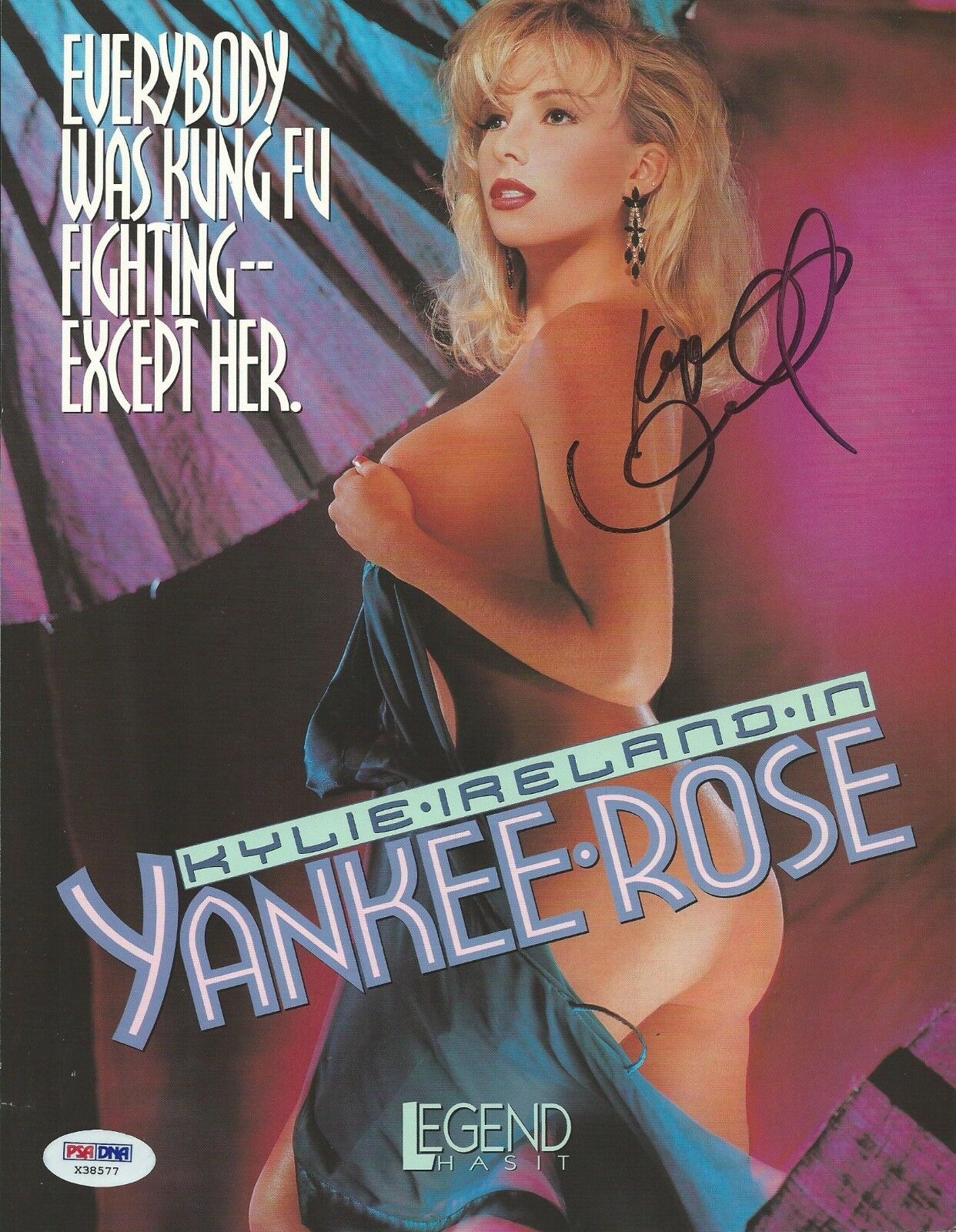 Kylie Ireland Signed 8x10 Photo Poster painting PSA/DNA COA Yankee Rose Promo Poster Autograph