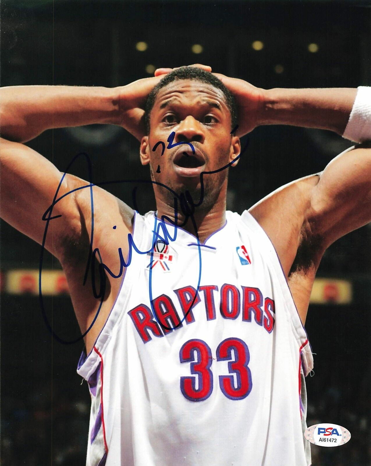 ANTONIO DAVIS signed 8x10 Photo Poster painting PSA/DNA Toronto Raptors Autographed