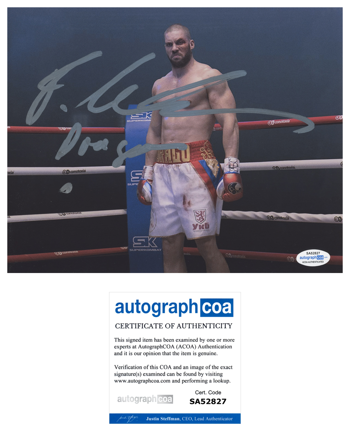 Florian Munteanu Signed Autographed 8x10 Photo Poster painting Creed II 2 Viktor Drago ACOA COA