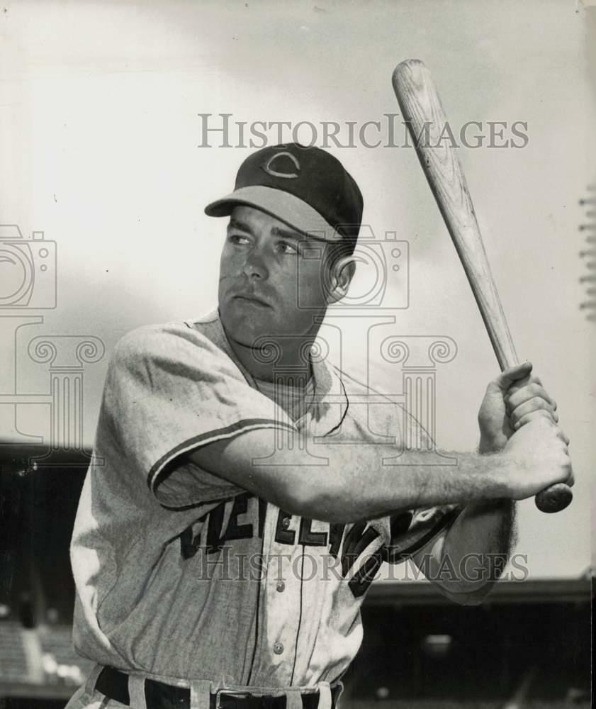 Press Photo Poster painting Dale Mitchell of the Cleveland Indians - lry18802