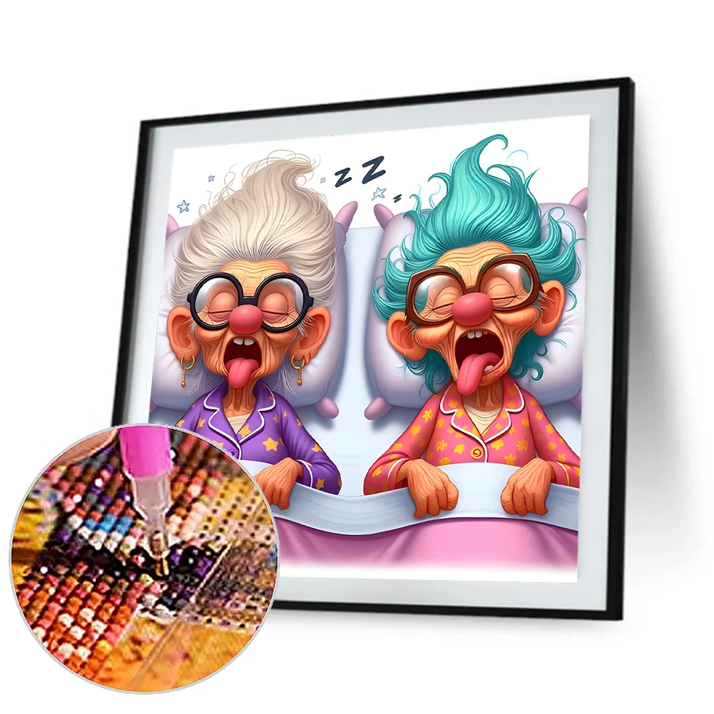 Diamond Painting - Full Round Drill - Grandma(Canvas|40*40cm)