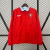 2024 Portugal Reversible Windbreaker Red White Football Jersey 1:1 Thai Quality