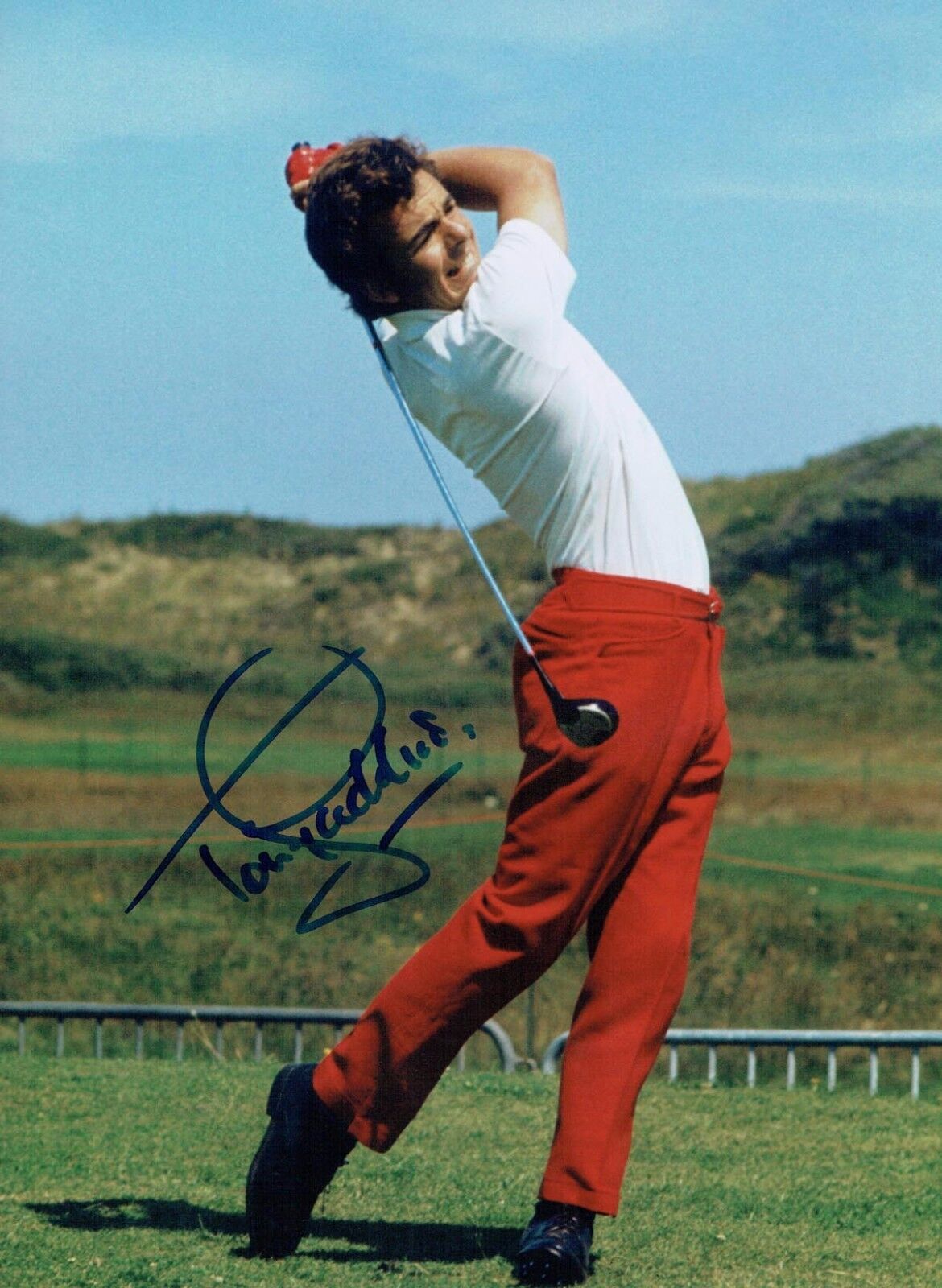 Tony JACKLIN Signed Autograph 16x12 Open GOLF Winner Action Photo Poster painting 2 AFTAL COA