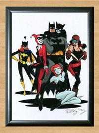 Batman Poison Ivy Harley Quinn Catwoman Signed Autographed Photo Poster painting Poster Print Memorabilia A2 Size 16.5x23.4