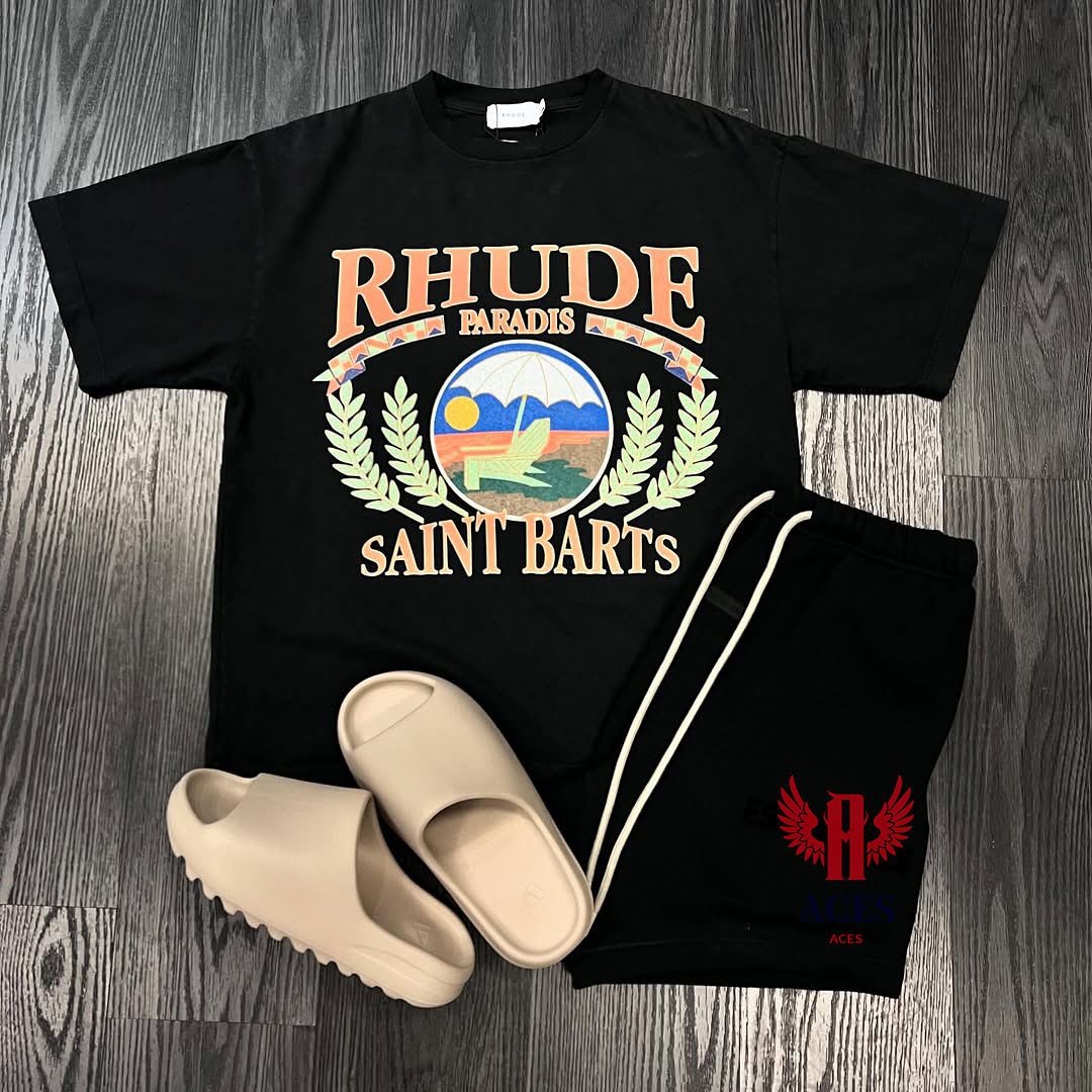 Rhude Saint Barts T-Shirt And Shorts Co-Ord