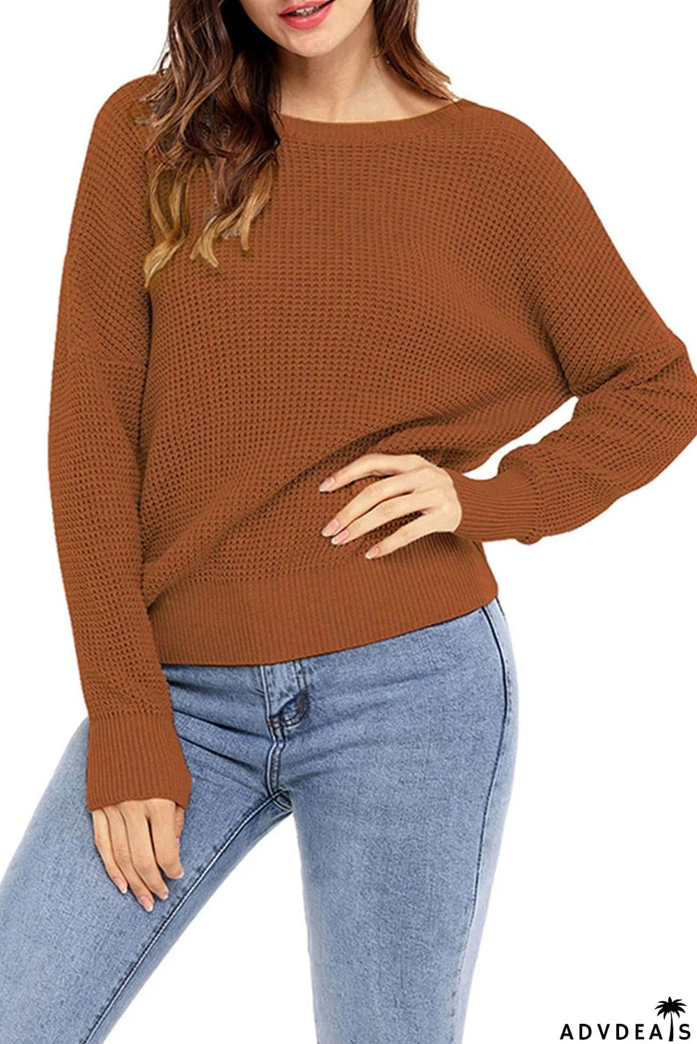 Cross Back Hollow-out Sweater