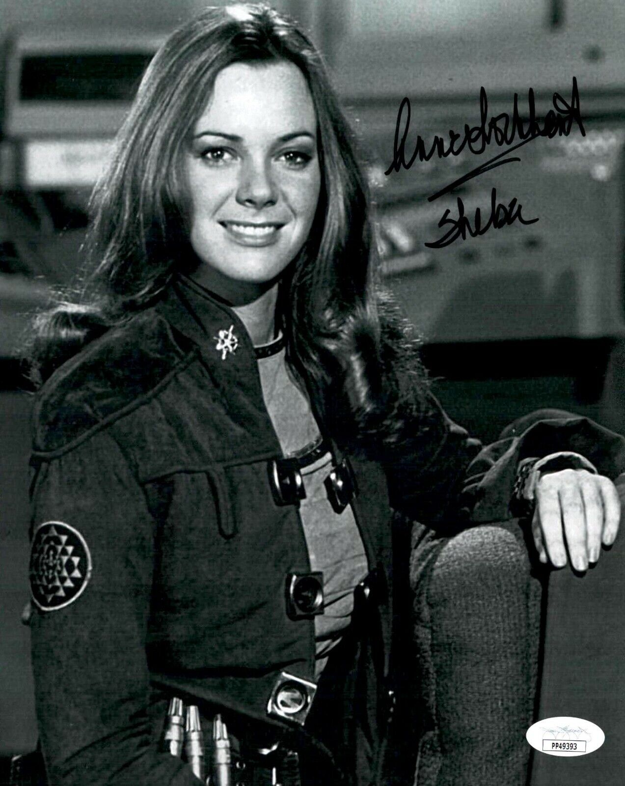 ANNE LOCKHART Signed BATTLESTAR GALACTICA 8x10 Photo Poster painting with JSA COA