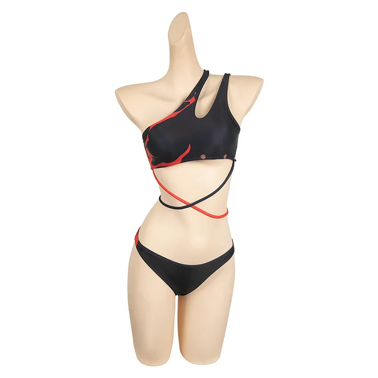 Baldur's Gate Karlach Black Swimsuit Set Outfits Cosplay Costume Halloween Carnival Suit