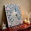 Diamond Painting-DIY Crystal Rhinestone Peacock with Frame(25x25cm)