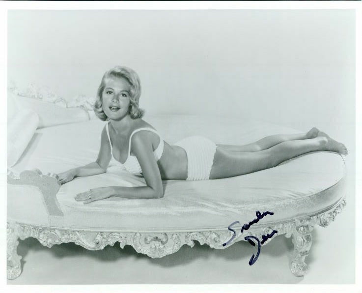 Sandra Dee signed 8x10 Photo Poster painting