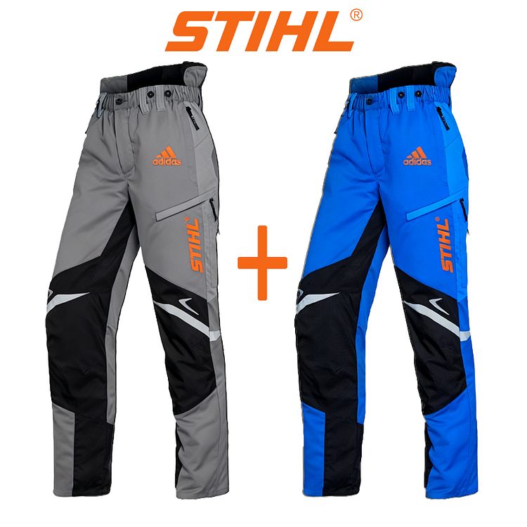 Pánské nepromokavé a větruodolné kalhoty od značek adidas® a STIHL® jsou ideální pro outdoorové aktivity a volný čas.
