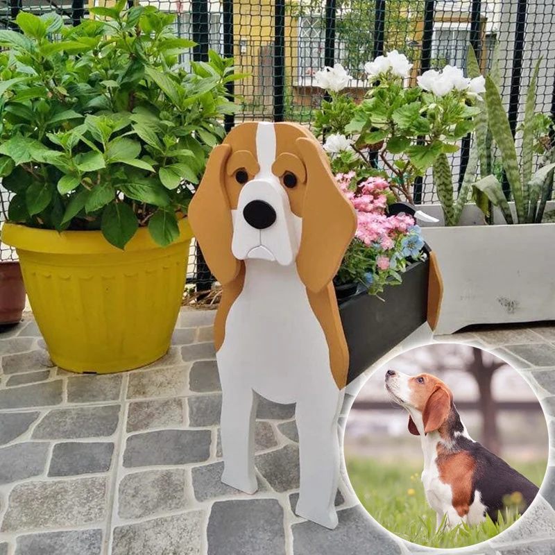 Beagle Planter-Dog Pot