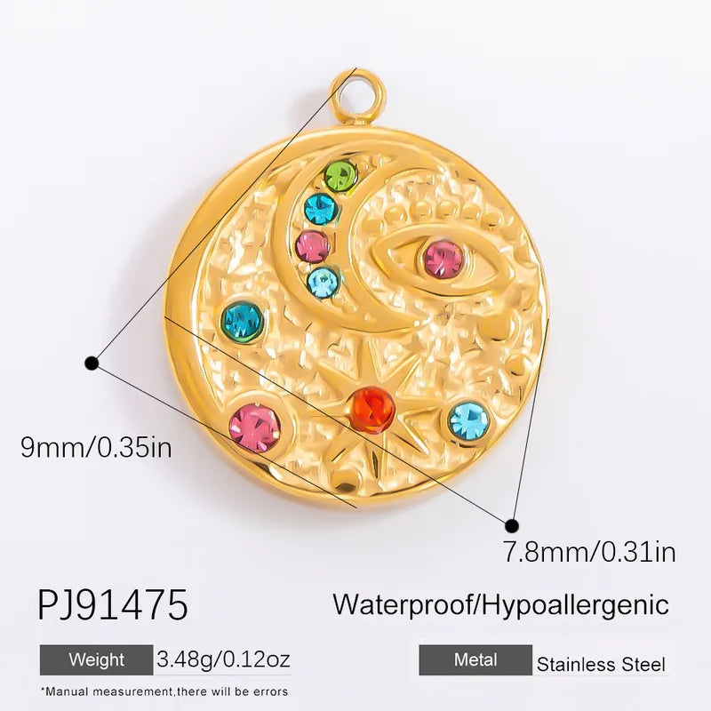 1 Piece 11.1*11.2MM 15.7*17MM 304 Stainless Steel Heart Shape Pendant Chain Jewelry Accessories