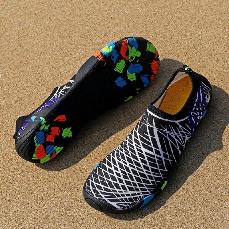 VEAMORS Men Women Light Water Shoes Outdoor Sport Beach Sneakers Slip-on 4 Styles Sneakers Unisex Swim Surf Wading Aqua Shoes