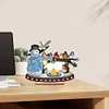 Diamond Painting Wooden Xmas Snowman Desktop Decor for Table Office Decor