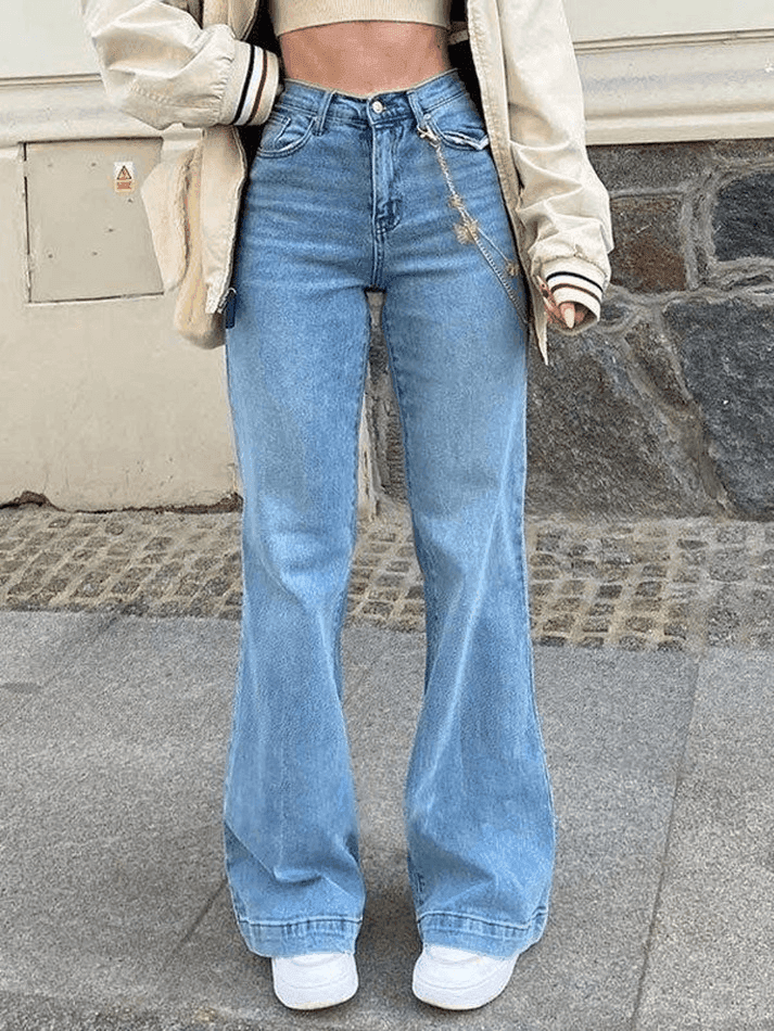 Toloer Mid Waist Washed Boyfriend Jeans-Outfit Ideas