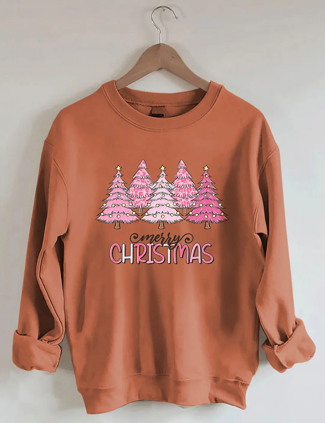 Pink Tree Christmas Sweatshirt