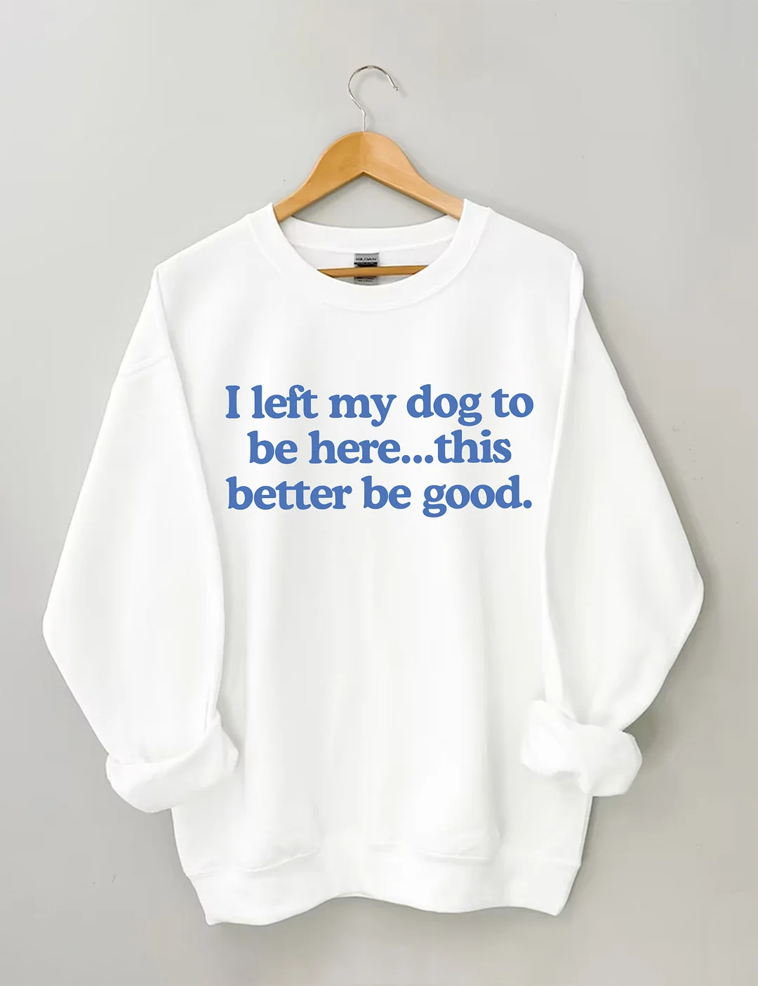 I Left My Dog To Be Here This Better Be Good Sweatshirt