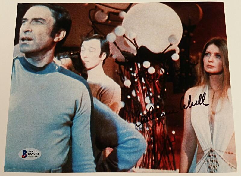 CATHERINE SCHELL Signed 8x10 Photo Poster painting Space 1999 Maya Actress #3 w/ Beckett BAS COA