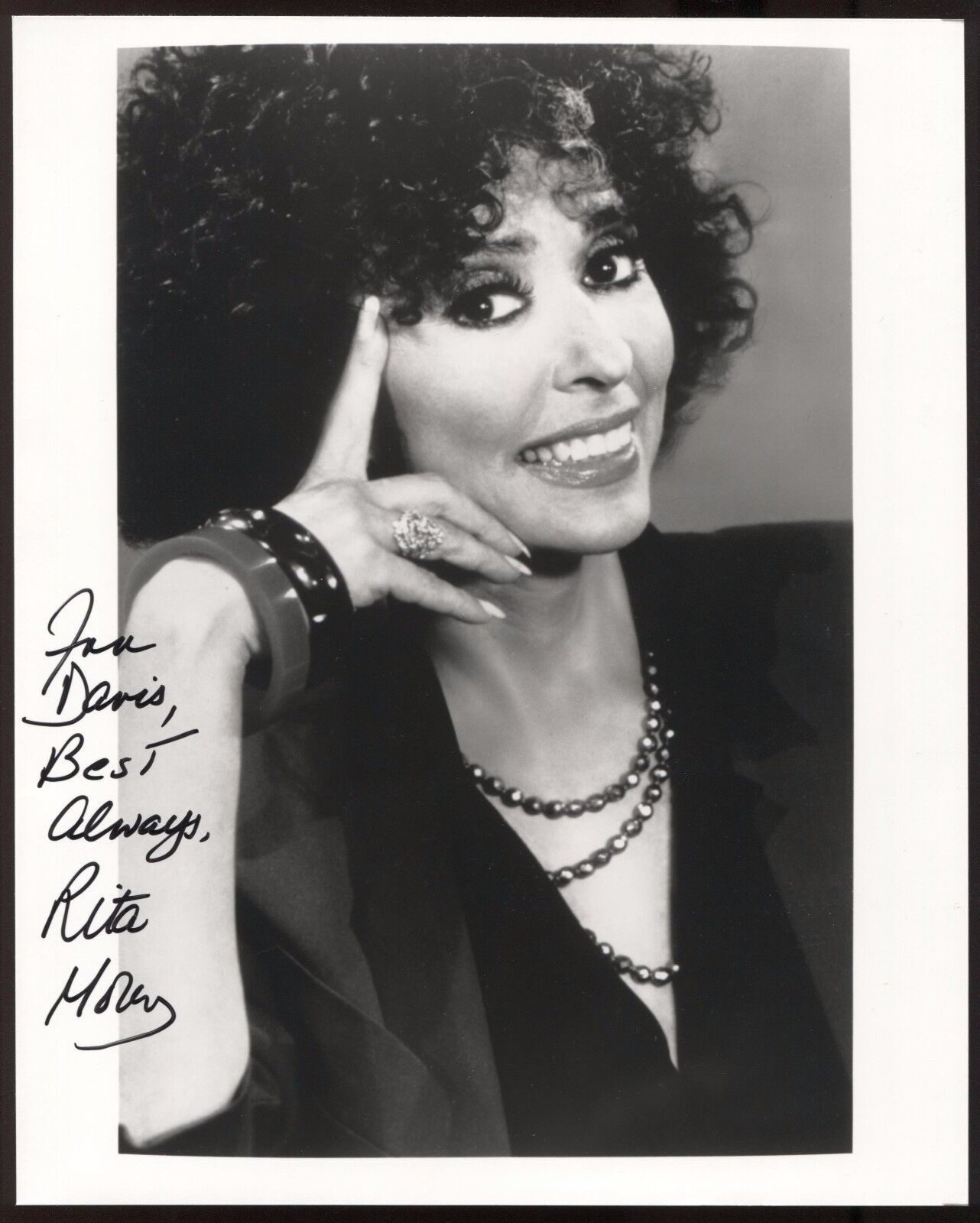 Rita Moreno Signed 8x10 Photo Poster painting Autographed Vintage AUTO Signature