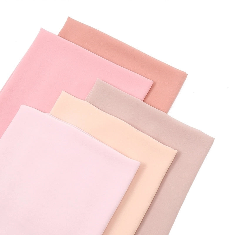 Women’s Minimalist Solid Color Chiffon Cotton Linen Scarves