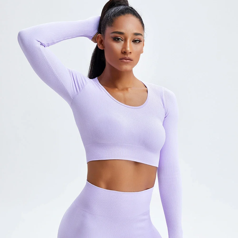 Hergymclothing women's long sleeve with thumb holes
