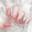 Bayuyun 24Pcs/Set Coffee Leopard French Fake Nails with Diamonds Japan Korean Artificial Acrylic Press on Nails Removable Stick on Nails
