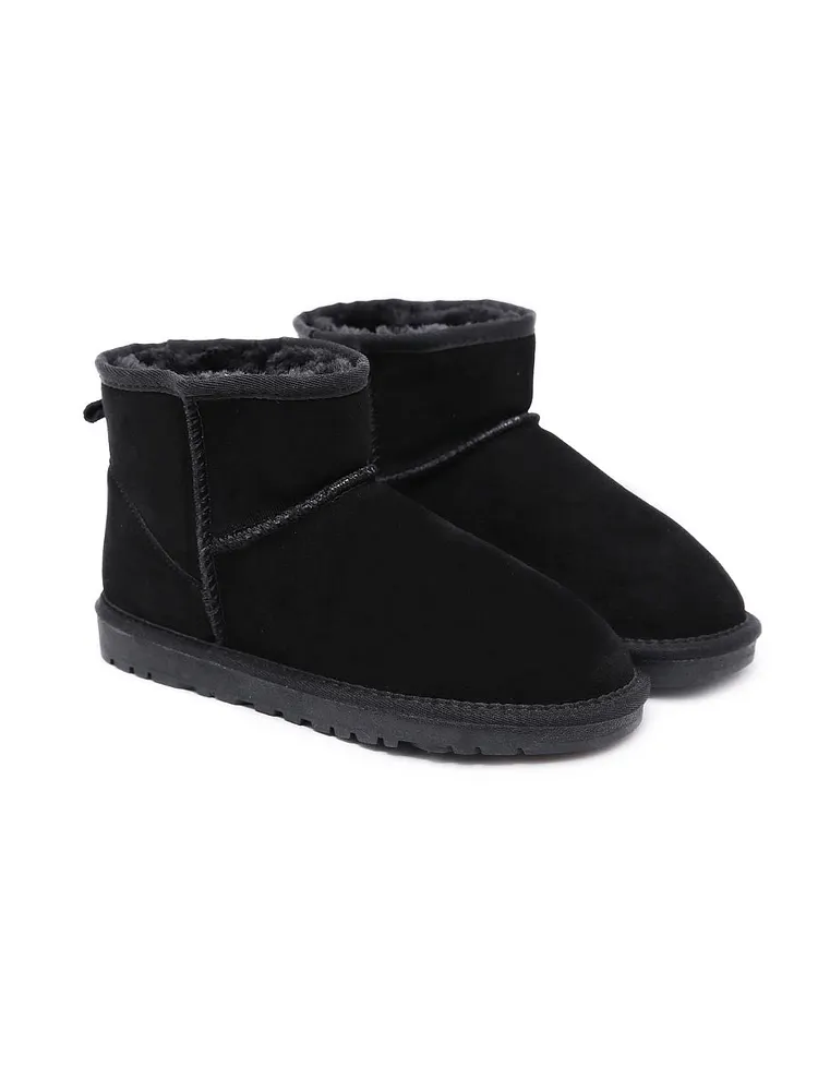 SMAIBULUN Ugg | Faux Fur Lined Classic Ugg Short Boots