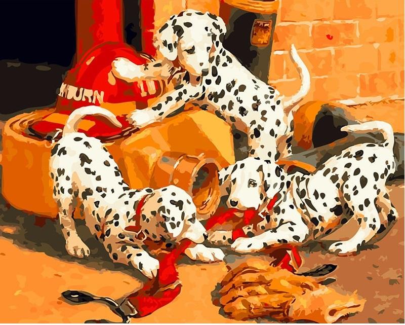 

Dalmatian dog – Paint By Numbers - 40*50CM, 501 Original