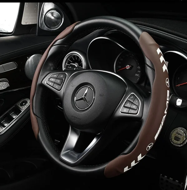 Luminous Nappa Leather Car Steering Wheel Cover