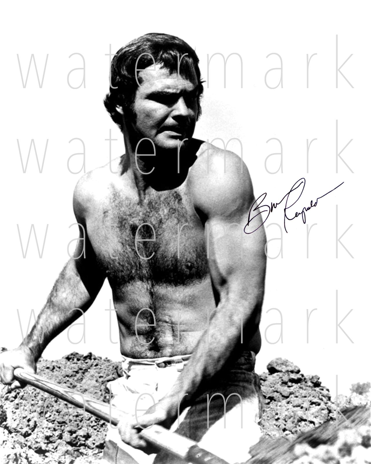 Burt Reynolds sexy hot signed 8x10 inch print Photo Poster painting picture poster autograph RP