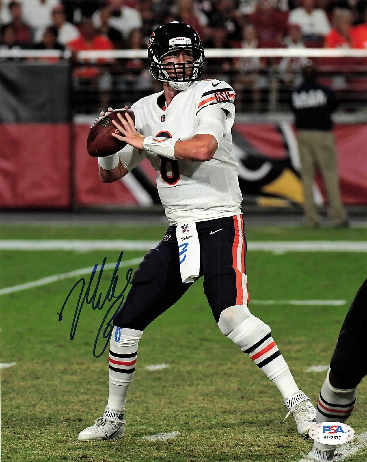 MIKE GLENNON Signed 8x10 Photo Poster painting PSA/DNA Chicago Bears Autographed