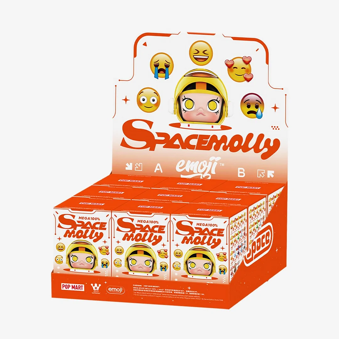 MEGA SPACE MOLLY 100% &times; Emoji Series Toy Figures Blind Box