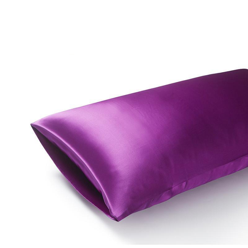 22 Momme Terse Double-Sided Silk Pillowcase Purple