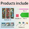 (US Only)3Pcs Birds DIY Diamond Painting Bookmark Art Projects for Reading Enthusiasts