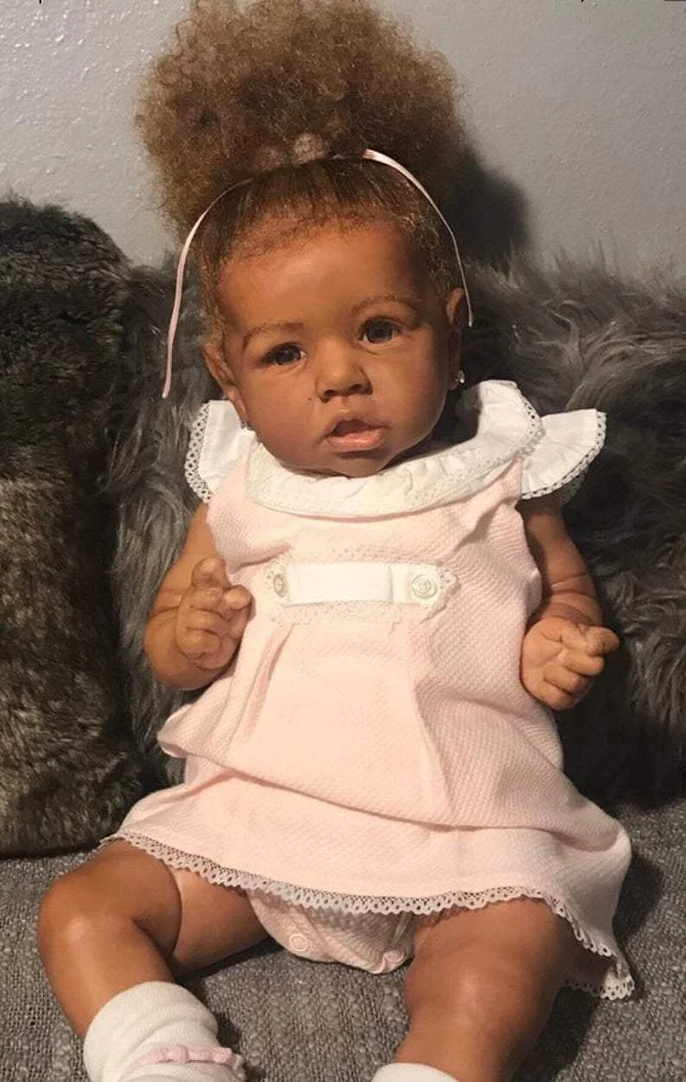 Rsgdolls®Mini Silicone Black Baby 12'' Realistic African American Reborn  Doll Girl Truly Look Real Kennedy