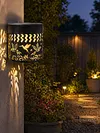 Solar Powered Outdoor Hummingbirds Wall Lamps Wall-Mounted Garden Lights