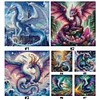 (Multi-Style) Dragon-11CT Stamped Cross Stitch 50*50cm tapestrymarket