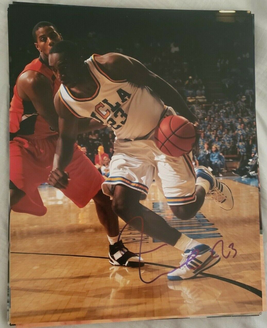 LUC RICHARD MBAH A MOUTE UCLA BRUINS SIGNED AUTOGRAPHED 8X10 Photo Poster painting W/COA M