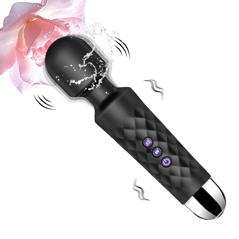 Vibrator Wand For Women Dildo With 20 Patterns And 8 Speeds For Pleasure - Rose Toy