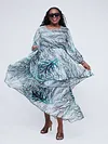 Dewuor Woody Layered Dress - Green